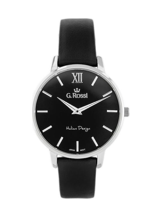 Gino Rossi Men's Watch 35mm Battery With Black Leather Strap Gino Rossi Men's Watch 35mm Battery With Black Leather Strap