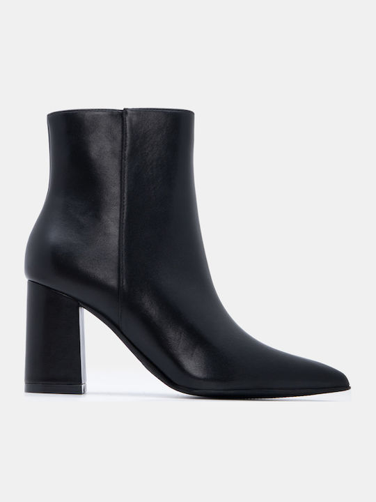 Luigi Women's Ankle Boots with High Heel Black