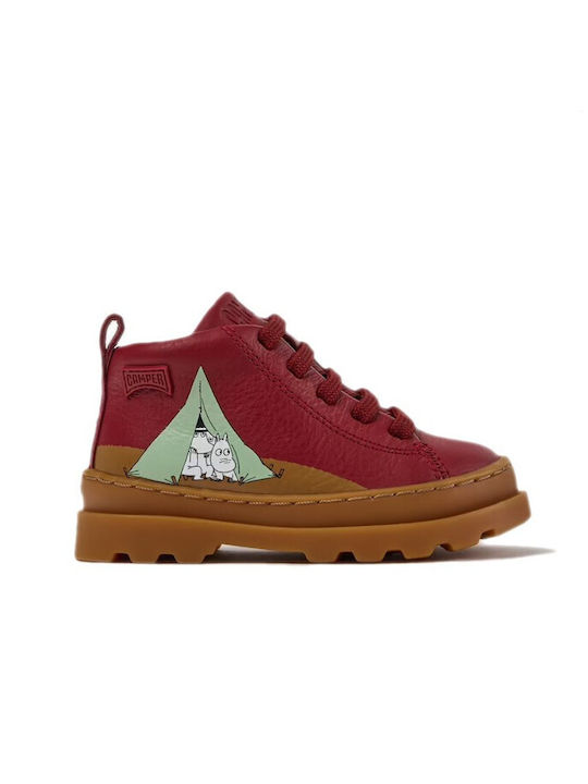 Brutus Leder Kinderstiefel Burgundisch