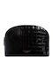 Ted Baker Valmma Efect Croc Mic Geantă de Toaletă Neagră 282824 Negru