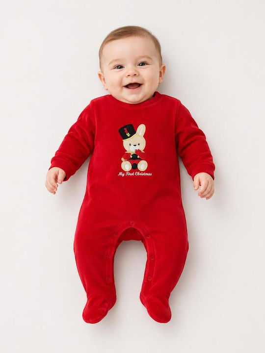 iDO Velvet Onesie Red