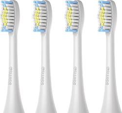 4swiss Deep Clean Weiße Ersatzköpfe 4 Stück 4swiss Deep Clean Weiße Ersatzköpfe 4 Stück