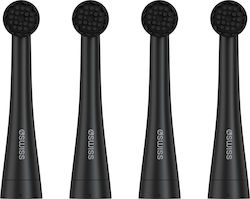 4swiss St216 Elektrosonic Care+ Drehkopf für Elektrische Zahnbürsten Verpackung 4 Stück Schwarz 4swiss St216 Elektrosonic Care+ Drehkopf für Elektrische Zahnbürsten Verpackung 4 Stück Schwarz