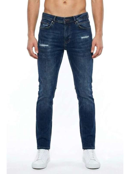 Men's Slim Fit Blue Jeans Pants