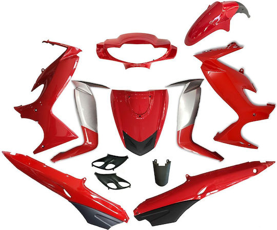 Kit of Plastics Suit Modenas Dynamik 125 Red