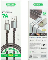 Gerlax D2T Cablu Braided USB-C tată - USB-A Negru 1m 2222222259488