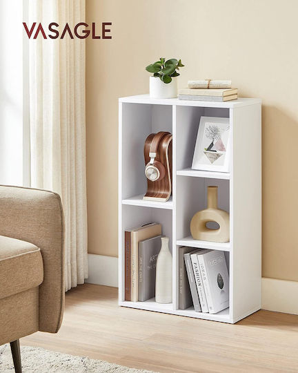Bibliotecă Albă 50x24x80cm