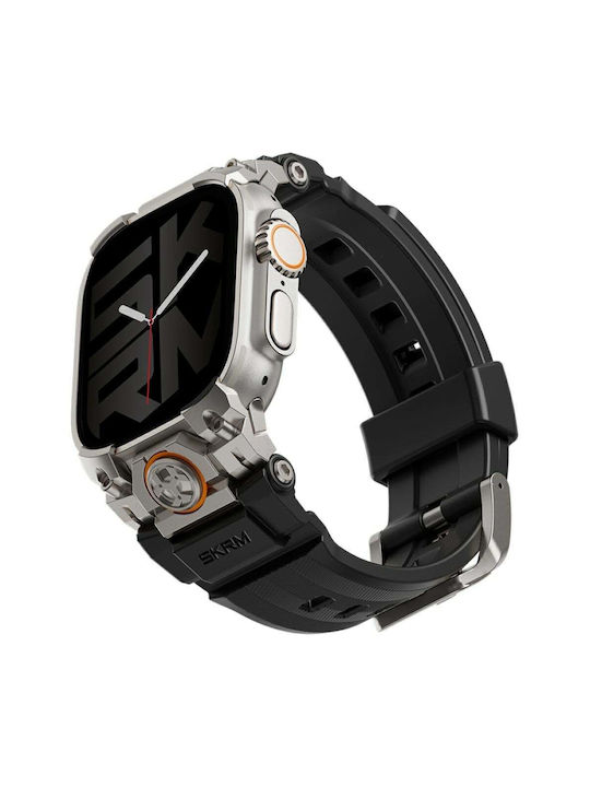 Skinarma Каишка за часовник Talon Apple Watch Ultra 49mm Черна Sk-ws49-talon-blk