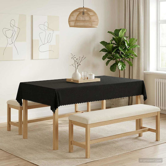 vidaXL Tischdecke Dunkelgrau 110x160cm