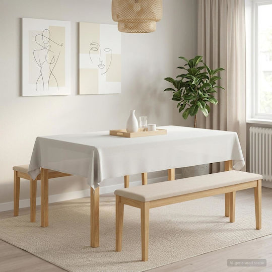 vidaXL vidaXL Tischdecke Weiß 140x200cm
