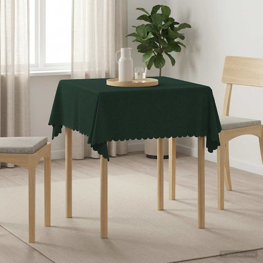 vidaXL vidaXL Tischdecke Dunkelgrün 140x140cm