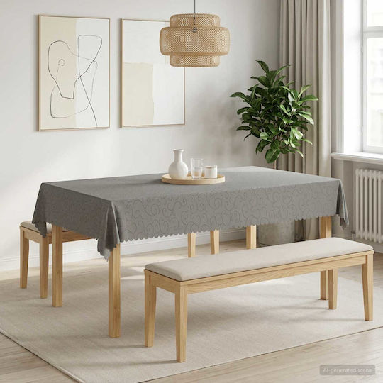 vidaXL vidaXL Tischdecke Hellgrau 140x200cm