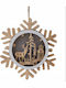 Home&Styling Collection Изпълнена със светлина Коледна Дървена Фигура Северен Елен Бял