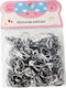 Mini Elastic Hair Scrunchies Black White