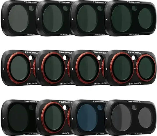 Set Action-Kamera-Filter Freewell Insta360 Luna Ultra 12 Stück