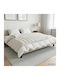 vidaXL Single Blanket 155x220cm White