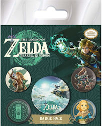 Legend Zelda Set Ok 5 Abzeichen 10 Τεμ