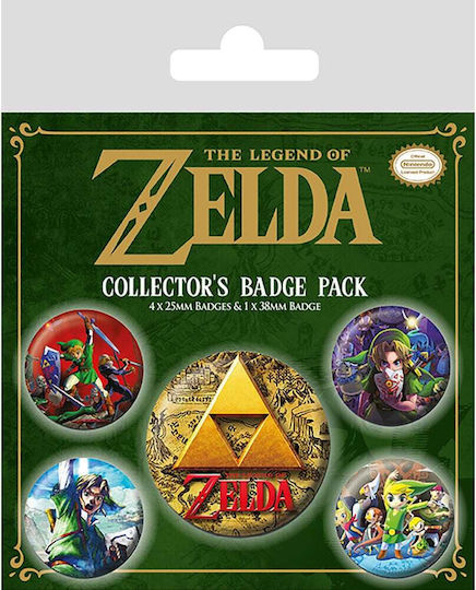 Legend Zelda Set Ok 5 Abzeichen 10 Τεμ