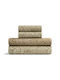Lino Home Set Duvet Cover 220x240cm Super King with 2 Pillowcases Beliz Beige