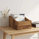 Vidaxl Vinyl Aufbewahrung Lp Holz Eiche 23 X 33 X 16 Cm Bearbeitetes Holz