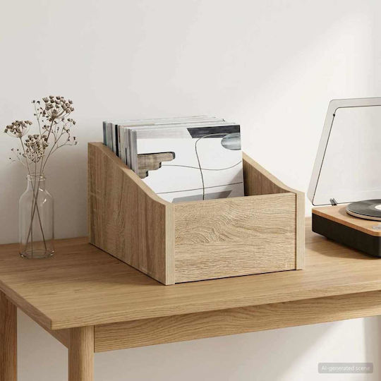 Vidaxl Κουτί Lp Sonoma Δρυς 23 X 33 X 16 Εκ Επεξεργασμένο Ξύλο