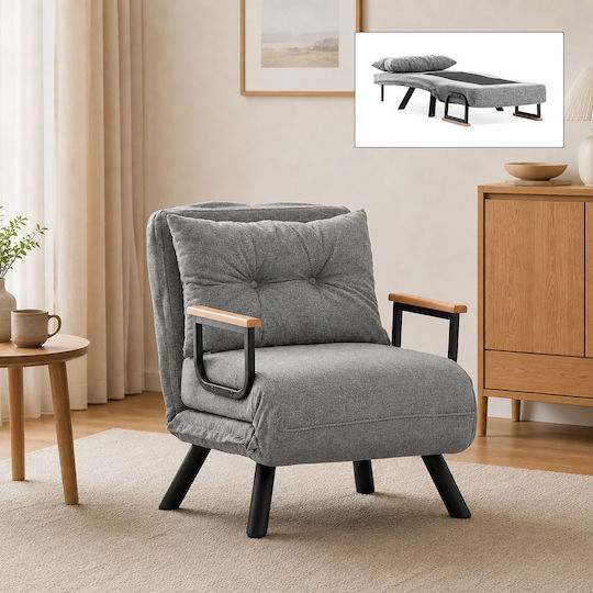 Polstermöbel Bett Offen Grau 60x78x78cm