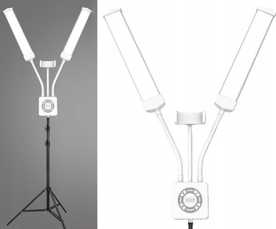 Michael Marinelli Lampă LED Dublă Flexibilă pentru Fotografie Estetică Video 40W + Telecomandă M46 Albă