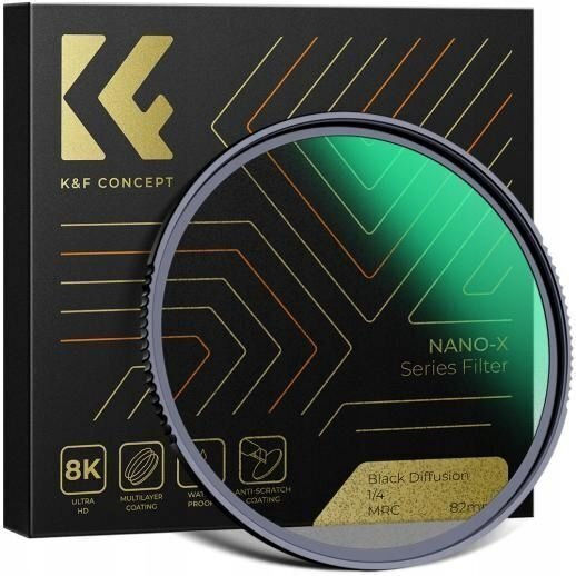 K&F Concept 1/4 Objektivfilter HD Diffusion Durchmesser 37mm für Fotografische Objektive