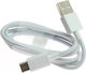 Partner Tele Плетен кабел USB-C мъжки - USB-A Сив 1m