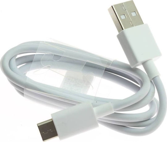 Partner Tele Плетен кабел USB-C мъжки - USB-A Сив 1m