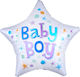 18" Luftballon Baby Boy Stern