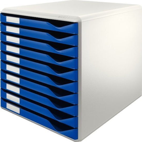 Leitz Sertar Din Plastic Pentru Birou 29x35.5x28.5cm Albastru