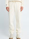 Sweatpants with Elastic Beige