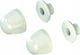 Kk-pol Screw Cover for Sanitary Items M12 White Protective Floor Siphon Screws