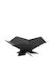 vidaXL Șemineu de Exterior Metalic Negru 53x53x18.5cm