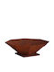 vidaXL Feuerstelle Draußen Metallisch Grau 50x50x15.5cm