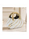 Keskor Decorative Vase Ceramic White 20x13xH17cm