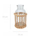 Home&Styling Collection Decorative Wicker Vase Home Transparent 13x13xH13cm