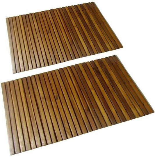 Badematten Hölzernes Bamboo 60x110cm