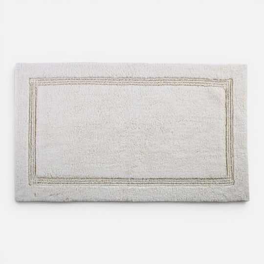 Nef-Nef Homeware Non-Slip Bath Mat Cotton Aegean Ecru 70x120cm