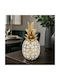 Ceramic Decorative Pineapple White Gold Φ15x31 Keskor 78774