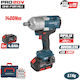 Bormann Pro BBP5392X44CΑ Brushless Battery Impact Wrench 20V 2x4Ah with 3/4" Socket