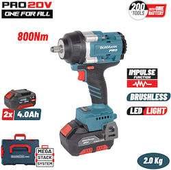Bormann Pro BBP5388X44CΑ Гайковерт 20V 2x4Ah 1/2" Bormann Pro BBP5388X44CΑ Гайковерт 20V 2x4Ah 1/2"