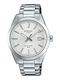 Casio Herrenuhr Batterie mit Silber Metallarmband