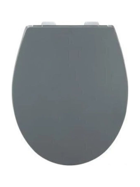 Wenko Καπάκι Λεκάνης Soft Close με Μπιντέ Πλαστικό 37x37cm Γκρι