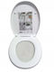 Wenko Toilettensitz mit Bidet Kunststoff 39x39cm Weiß