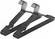 Wenko Foldable Wardrobe Hanger for Pants Metallic Black SP01_15934135 20 Pieces