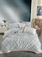 Mc Decor Set Quilt Single 160x240cm Lorent Grey Ice Colour MCL KPM LORENT 2 Pieces