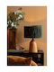 BigBuy Wooden Table Lamp for E27 Socket with Black Shade and Base