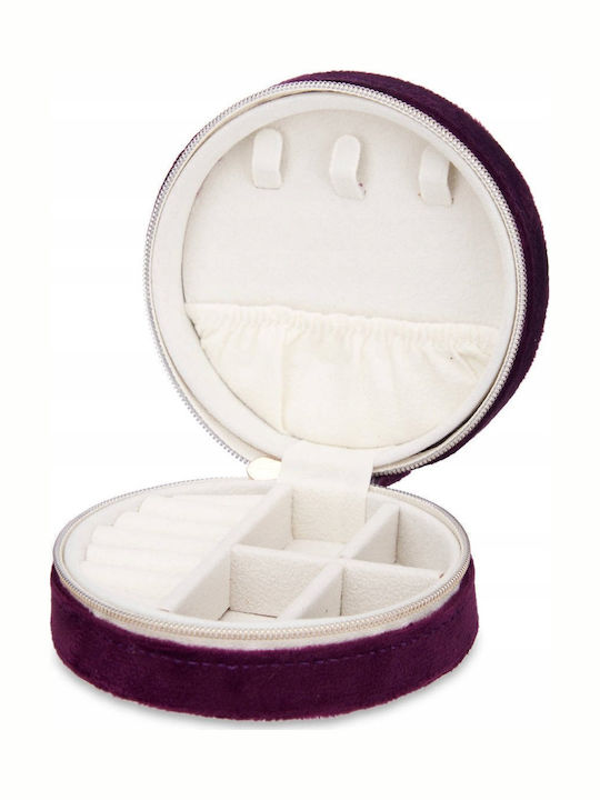 Songmics Velvet Jewellery Box with Drawer Grey 5x5cm